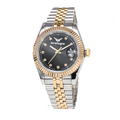 Quartz Two-Tone Silver Gold Stainless Steel Band Watch