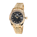 Luxury-Style Gold-Toned Metal Band Watch