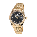 Luxury-Style Gold-Toned Metal Band Watch