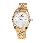 Gold-Tone Quartz Classic Link Band Watch