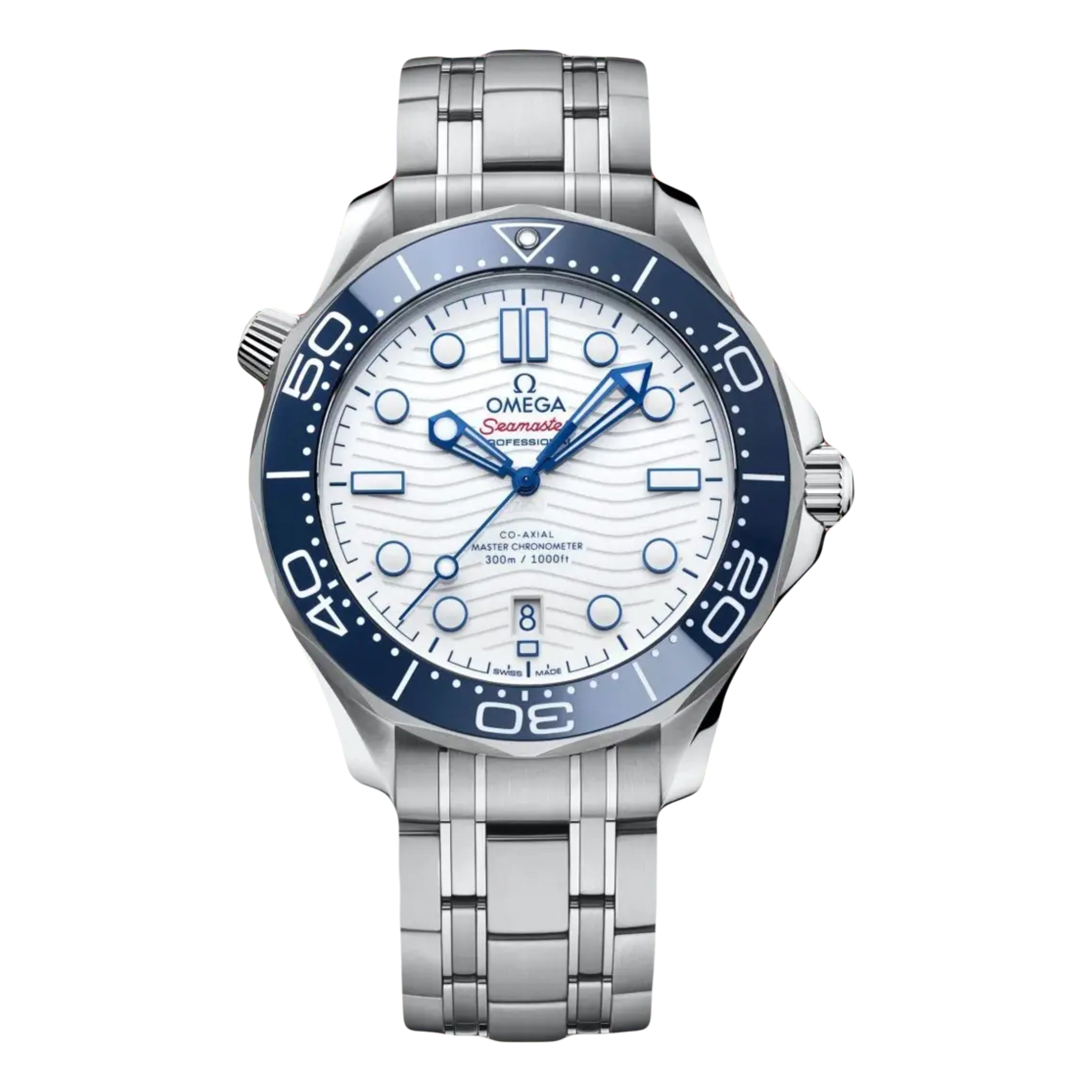 42mm Stainless Steel With Blue Ceramic Bezel & Dial Watch