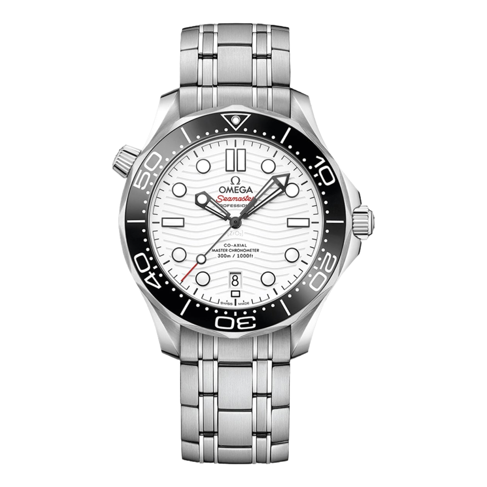 Diver 300M White Dial Men's Watch