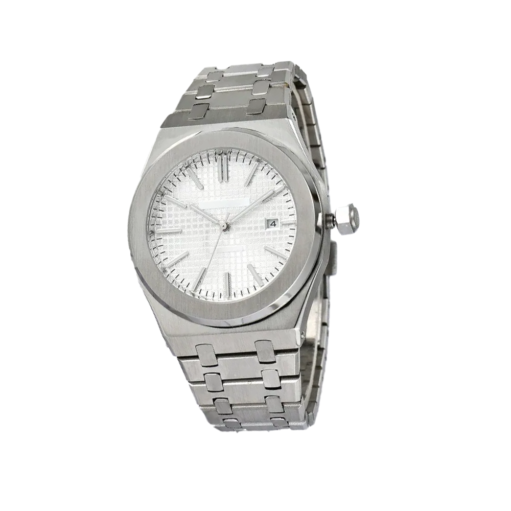 Automatic Mechanical Luxury White Dial & Bracelet Wristwatch
