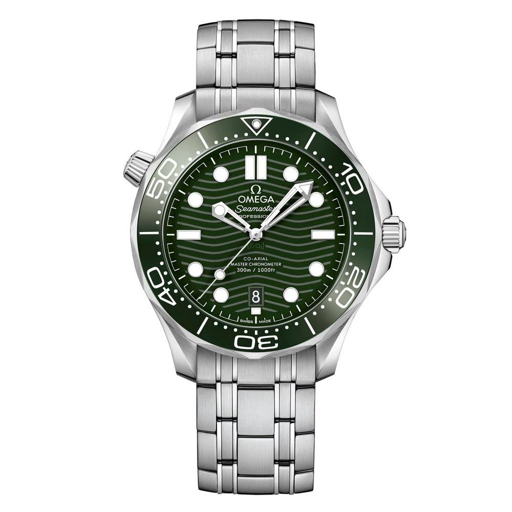 Diver 300M 42 mm Polished Green Ceramic Bezel & Dial Watch