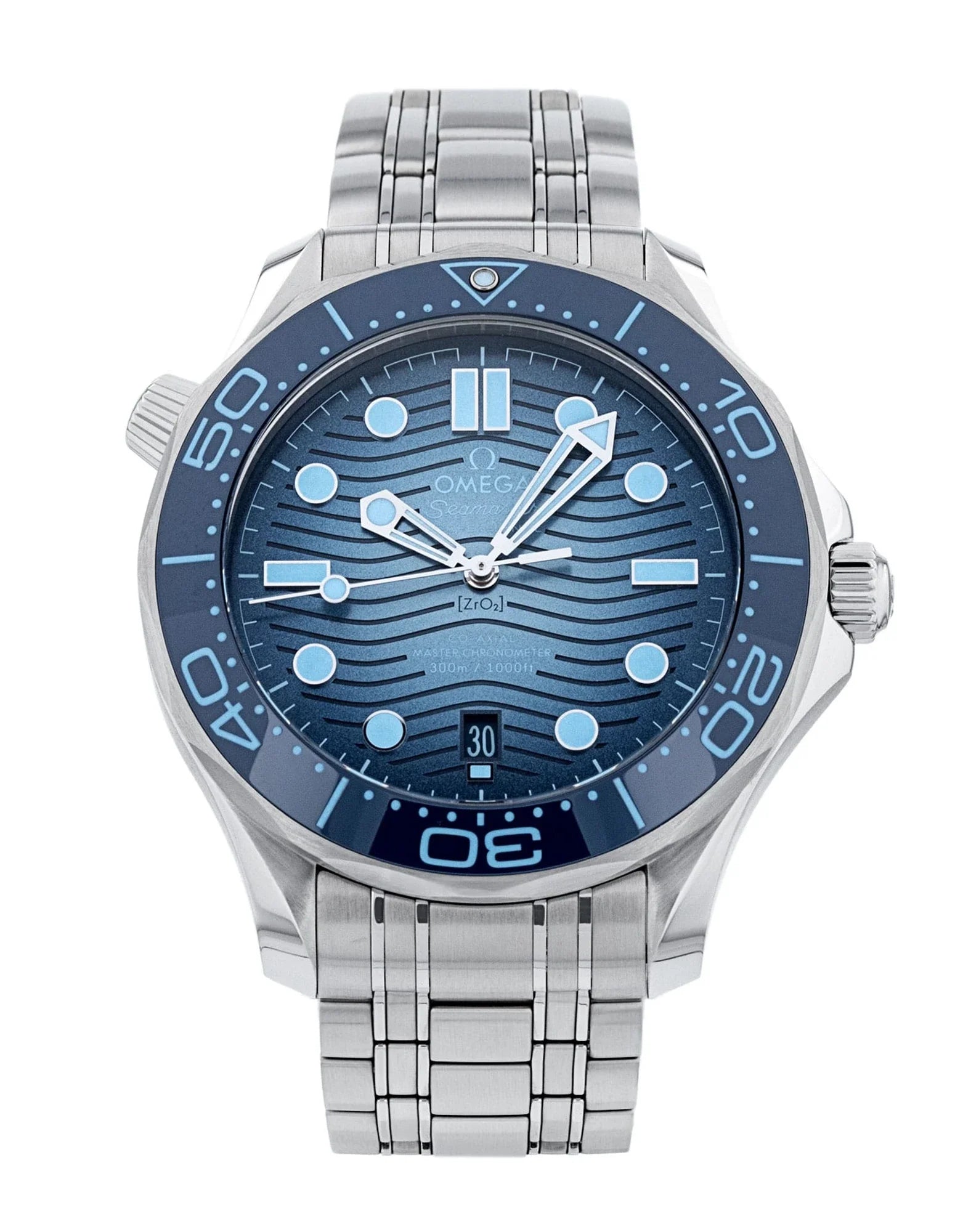 Diver 300m With Blue Dial & Bracelet Strap Watch