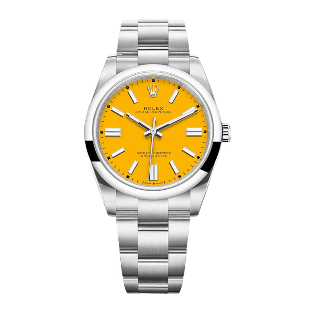 Oyster Perpetual With Vibrant Yellow Dial Watch