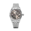 Champagne Dial Fluted Bezel Luxury Watch with Roman Numerals