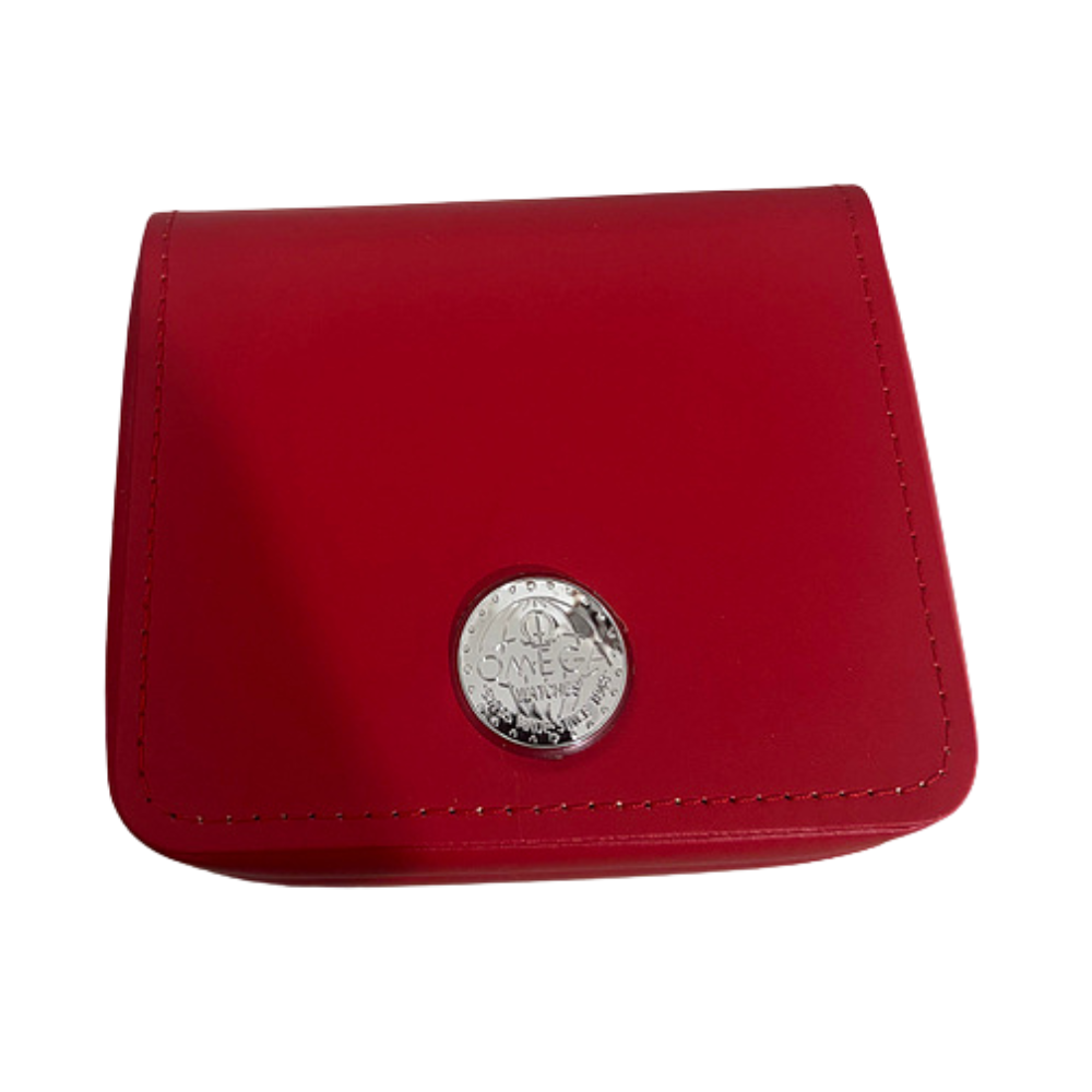 Red Leather Watch Storage Box