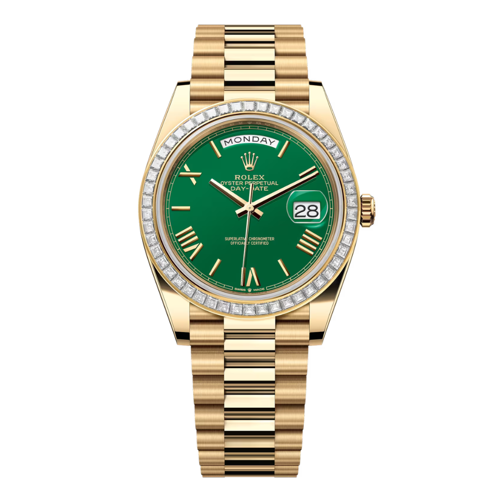 Day-Date 40 mm Green Ombre Dial Watch
