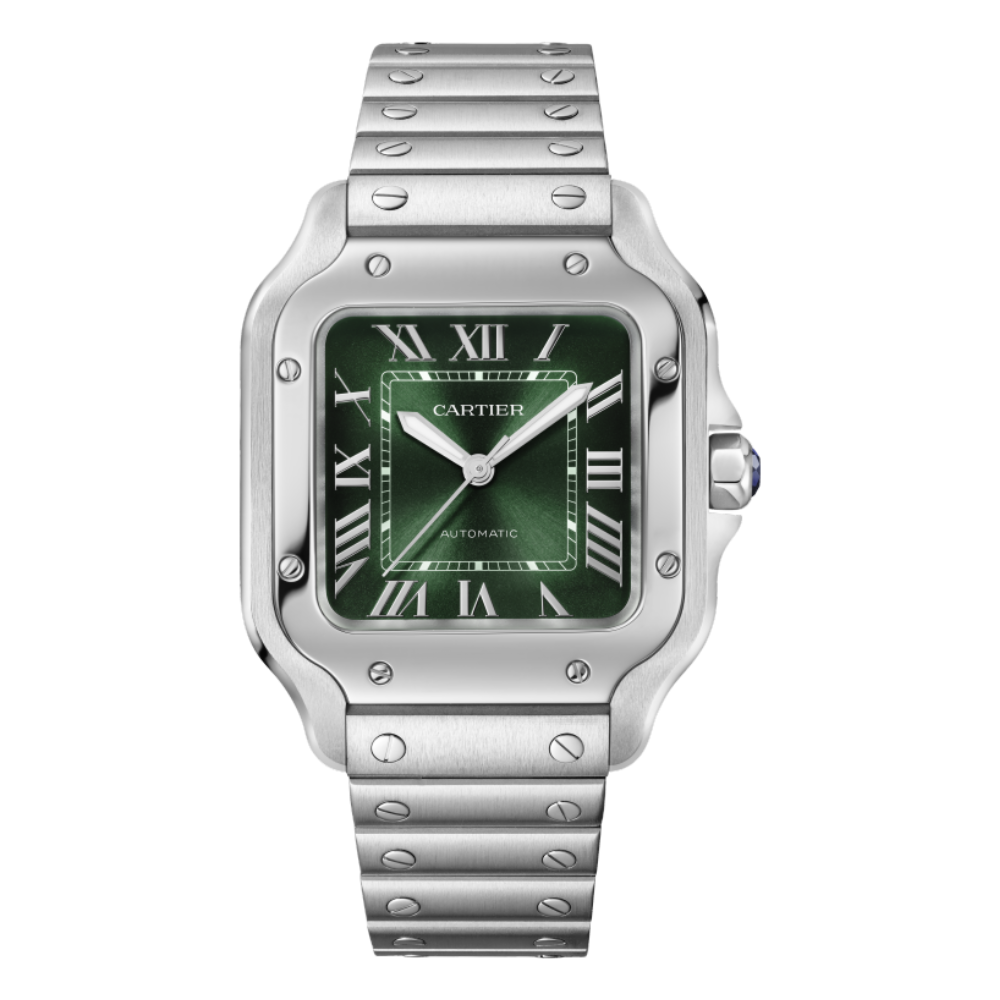 Large Automatic Green Dial Watch