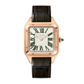 Santos-Dumont Automatic 31.4mm Large Pink Gold & Alligator Watch