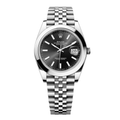Datejust 33 Stainless Steel Jubilee Black Dial Watch
