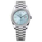 Day-Date Ice Blue Dial, Platinum, 40.0 mm Watch