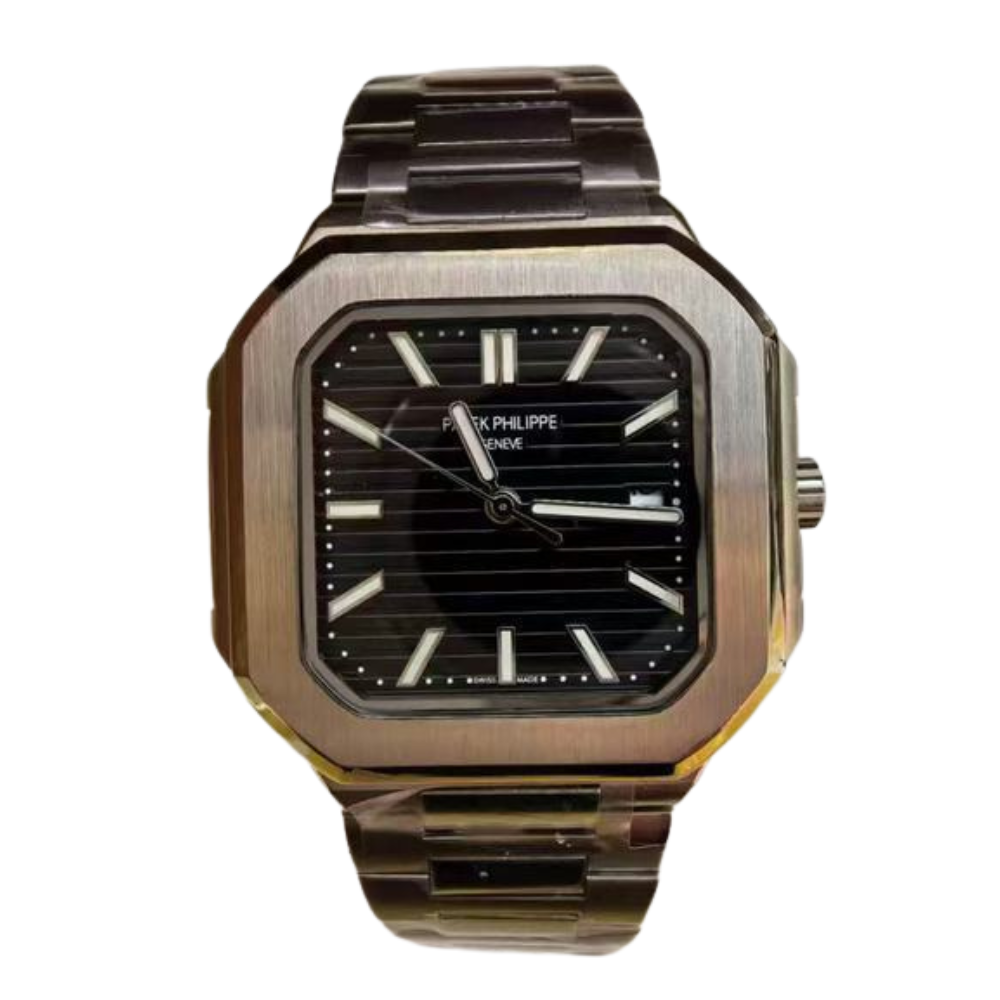 Capitos Dial Men's Black Brown Metal Watch