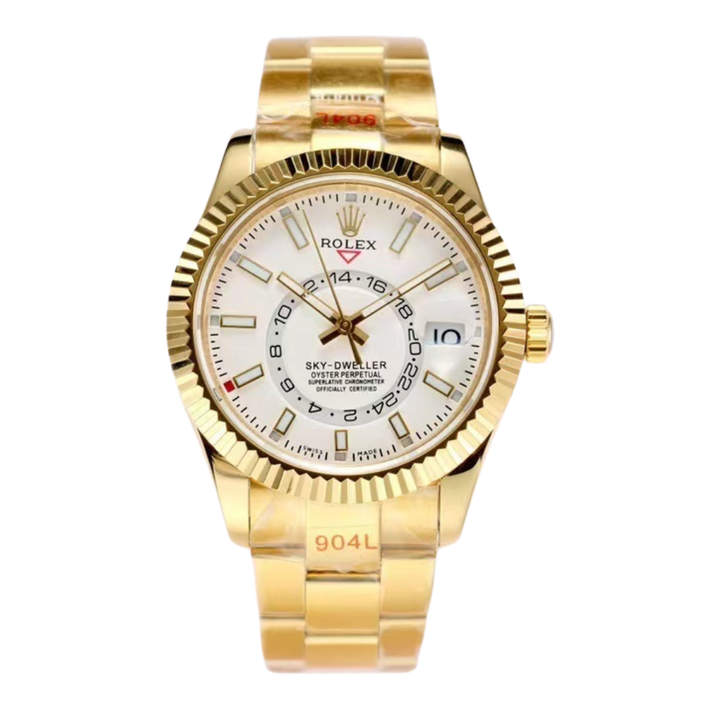 White Dial, 18ct Yellow Gold, 42.0 mm, Automatic Men's Watch