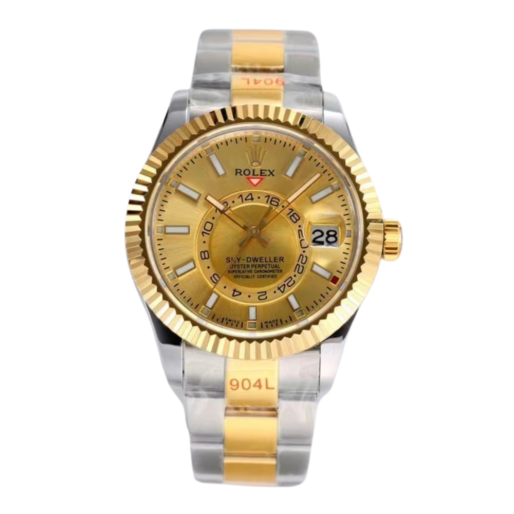 Sky-Dweller 42mm Champagne Dial Watch