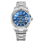 Sky-Dweller Luxury Wristwatch Blue Dial
