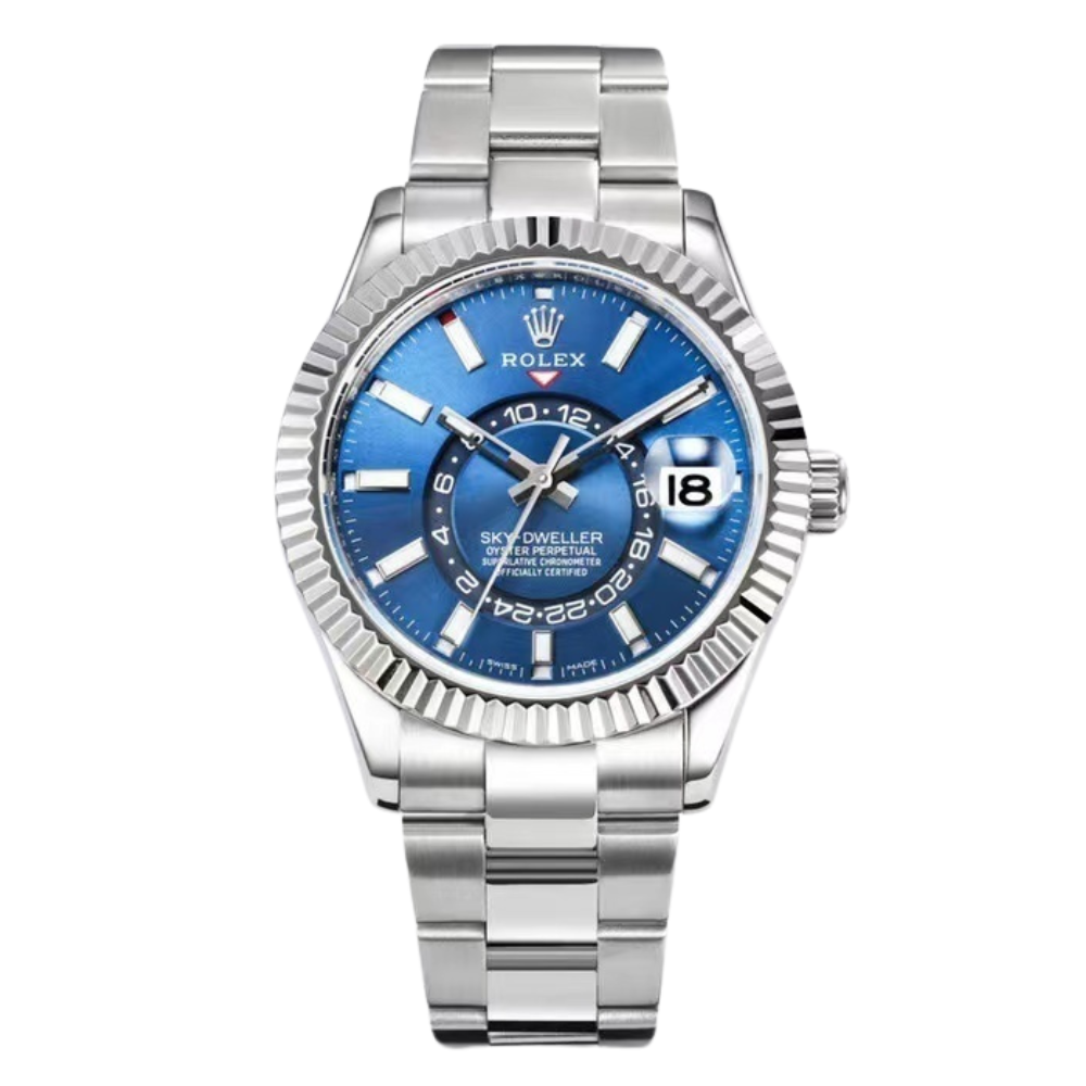 Sky-Dweller Luxury Wristwatch Blue Dial