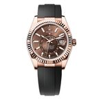 Sky-Dweller Chocolate Dial With 18K Everose Gold Case Watch