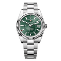 Sky-Dweller Mint Green Dial & Oyster Bracelet Watch