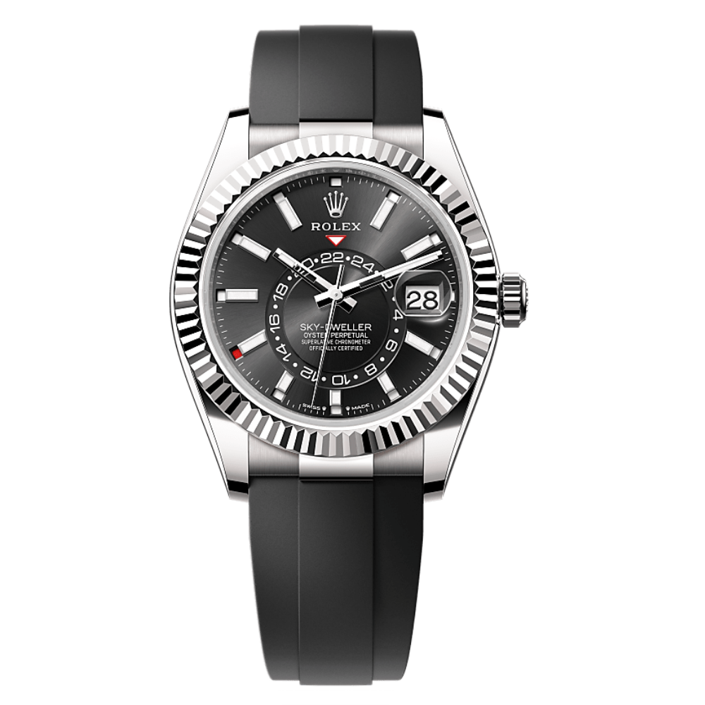 Sky-Dweller Bright Black Dial Oysterflex Bracelet Watch
