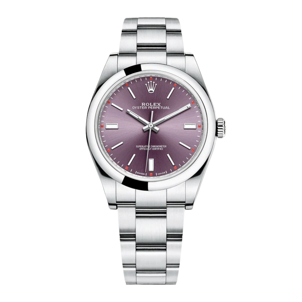 Oyster Perpetual 39 With Red Grape Dial Watch