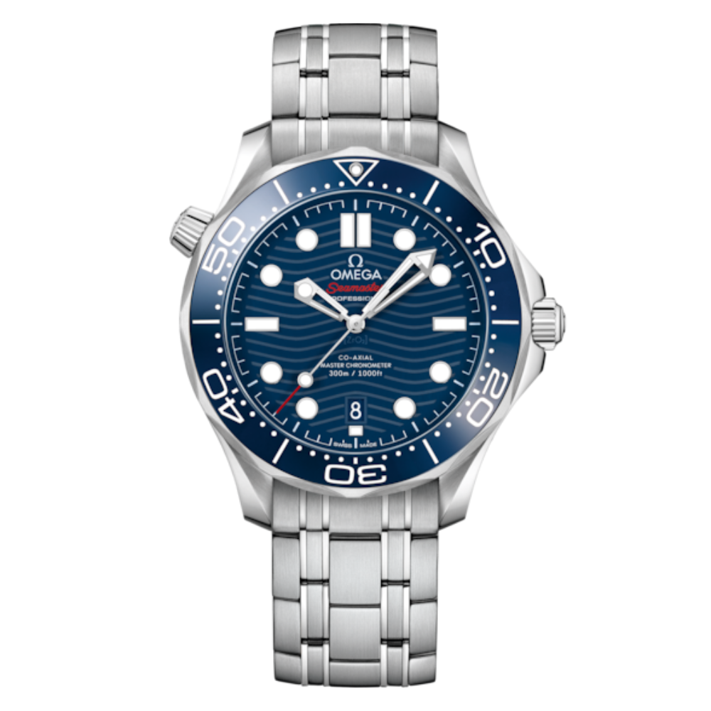 Diver 300M Chronometer Stainless Steel With Blue Ceramic Dial & Bezel Watch