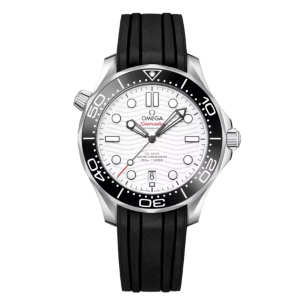 Diver Chronometer with White Dial & Black Ceramic Bezel Watch