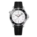 Diver Chronometer with White Dial & Black Ceramic Bezel Watch