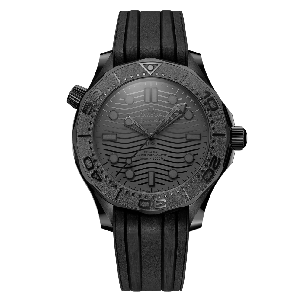 Diver 300M Chronometer Black Ceramic Case With Matching Dial 43.5mm Watch