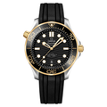 300M 42MM Black Dial Rubber Strap Watch