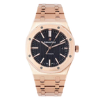 Rose Gold with Black "Grande Tapisserie" Dial Watch