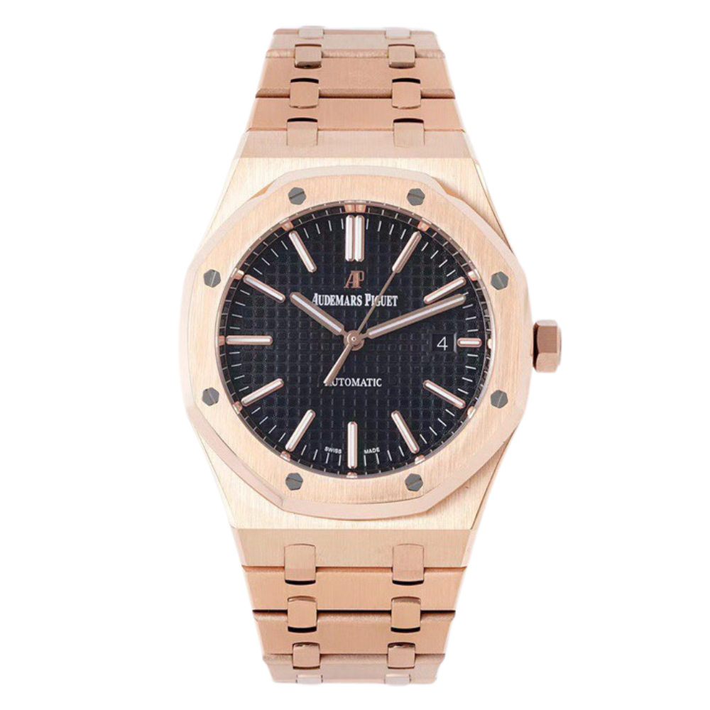 Rose Gold with Black "Grande Tapisserie" Dial Watch