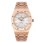 Automatic 41mm 18ct Rose Gold With Silver Dial Watch
