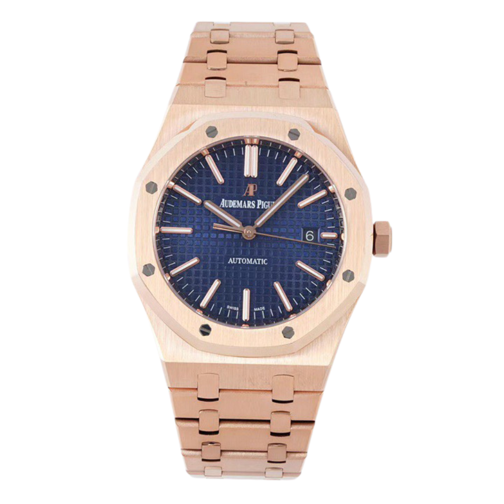 41mm pink Gold Case and Matching Bracelet Watch