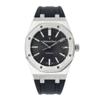 41mm Stainless Steel Black "Grande Tapisserie" Patterned Dial Watch