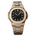 Rose Gold Case and Bracelet With Brown Dial Watch