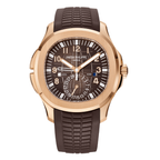 'Travel Time' Rose Gold Brown Dial Watch