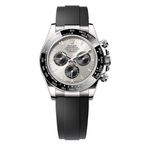 Cosmograph Daytona White Gold With Steel Bright Black Dial Watch