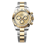 Cosmograph Daytona 40mm Stainless Steel Case With Yellow Gold Bezel Watch