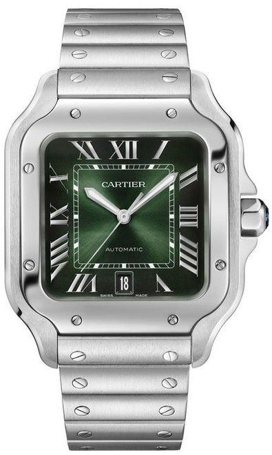 Stainless Steel With Green Dial Watch
