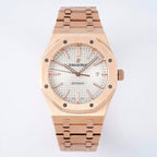 Automatic 41mm 18ct Rose Gold With Silver Dial Watch