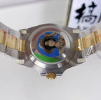 Stainless Steel and 18k Yellow Gold Submariner Date Black Dial Watch