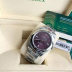 Oyster Perpetual 39 With Red Grape Dial Watch