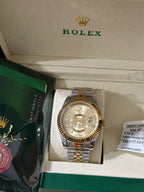 42mm Champagne-Colored Dial & Yellow Rolesor Case Watch