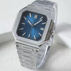 Luxury 40mm Two-Tone Automatic Blue Dial Watch