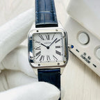 Santos-Dumont 38mm stainless steel & alligator watch