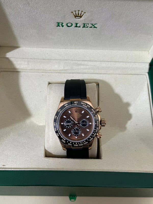 Cosmograph Daytona Everose Gold Chocolate Dial With Black Counters Watch