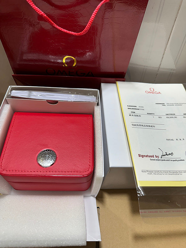 Red Leather Watch Storage Box