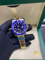Submariner Date Two-Tone Stainless Steel/Yellow Gold 41mm Rolesor Blue Dial Watch
